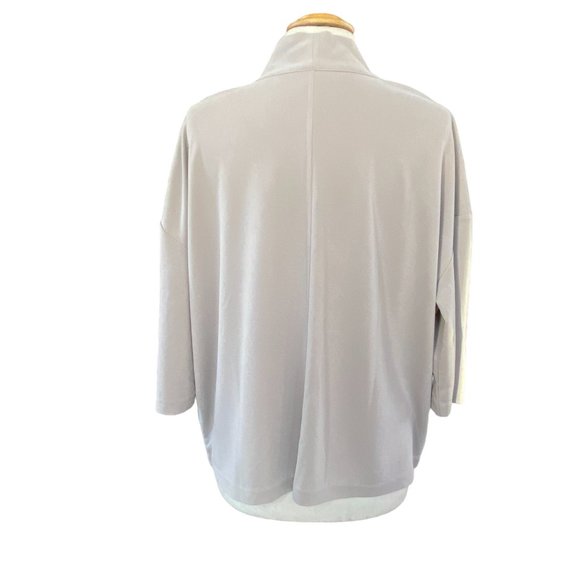 PureJill J. Jill Sand-Washed Open Coastal Beachy Neutral Knit Cardigan Jacket-M - Picture 8 of 11